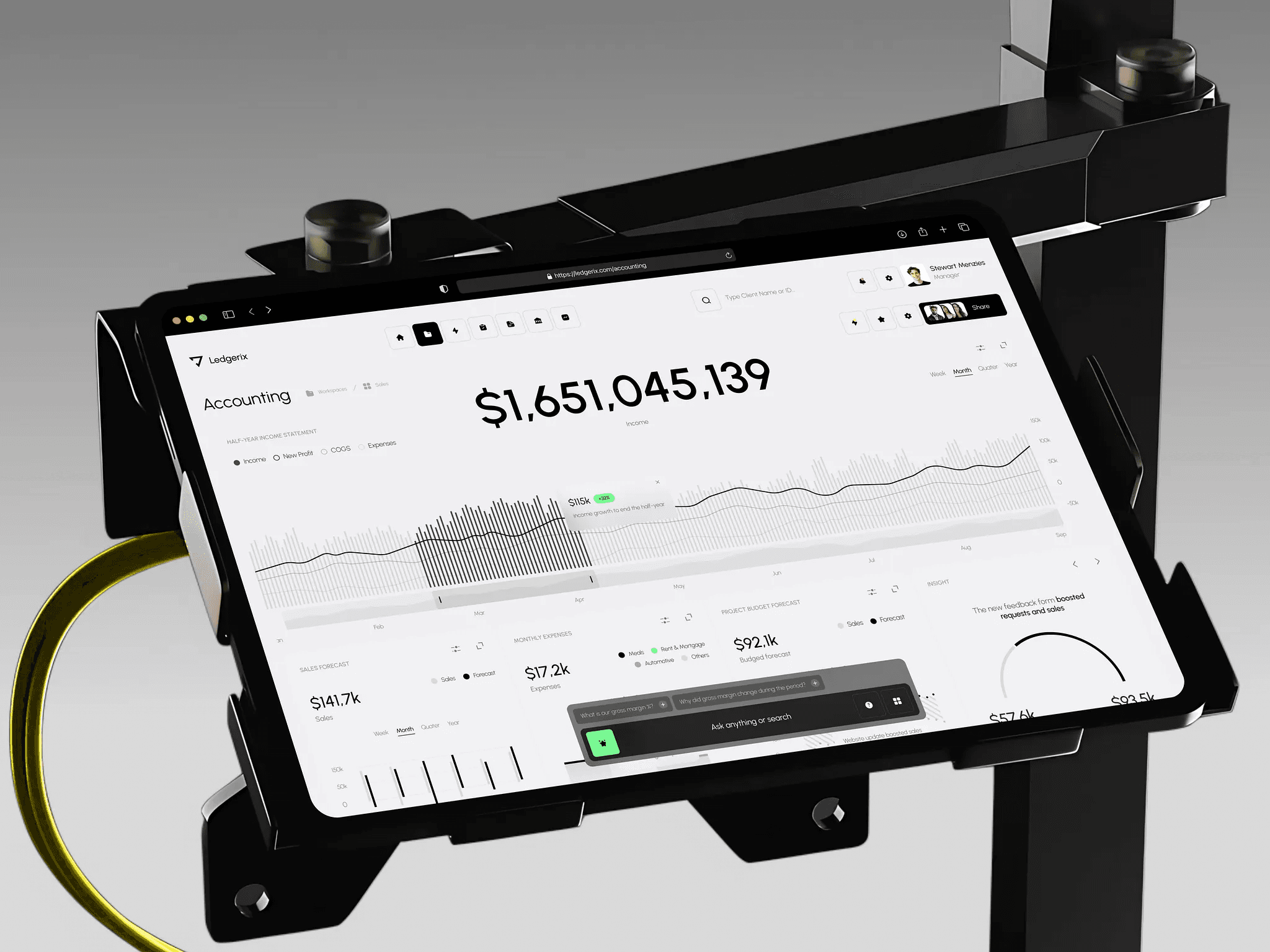 Web Application Dashboard